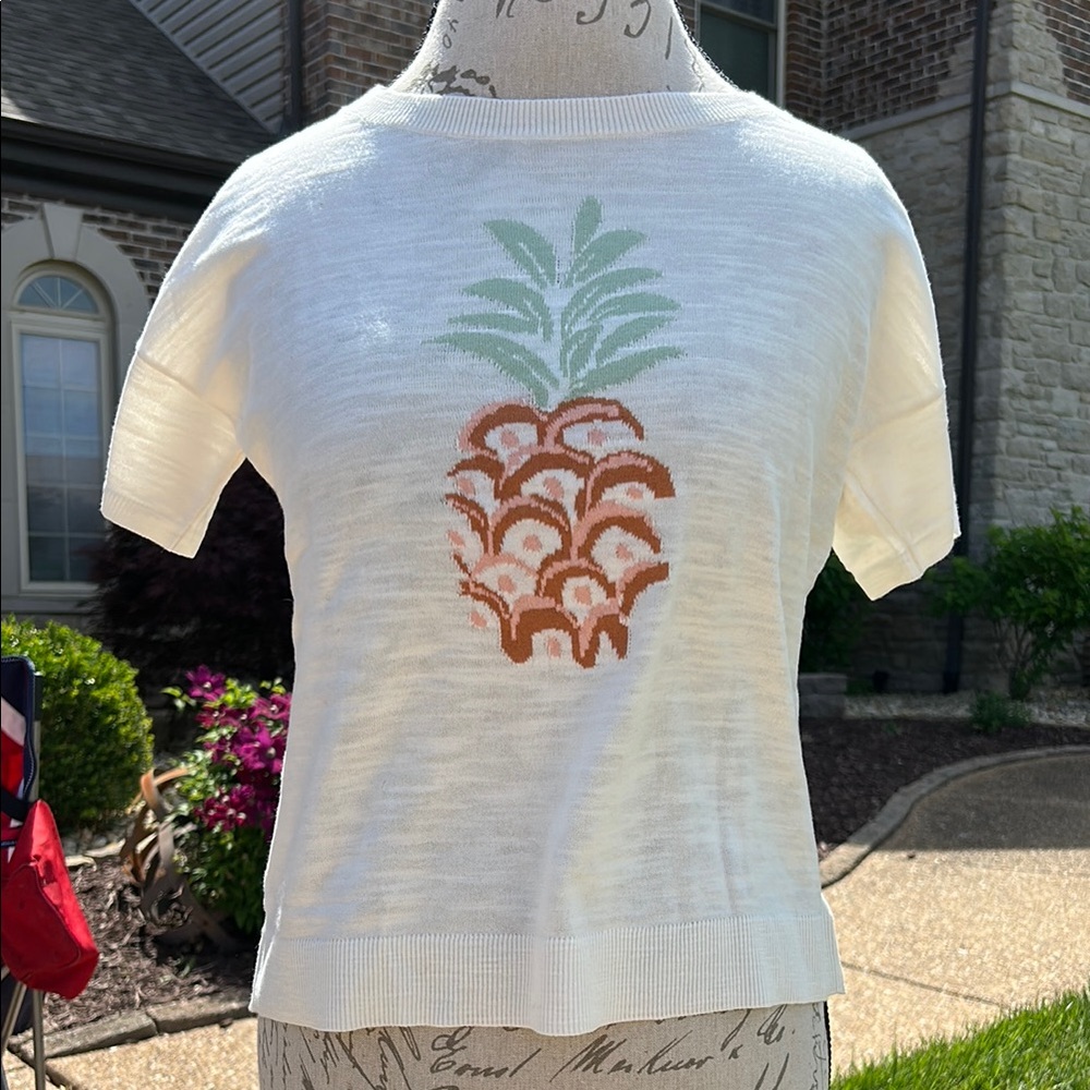 LOFT Ivory Knit Top